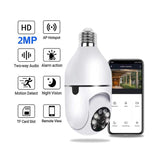 Smart 360° Light Bulb Security Camera - 1080P