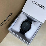 CASIO QUARTZ MEN'S LEATHER WATCH