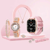 A58 Plus Smart Watch 5 in 1 with Jewellery Set